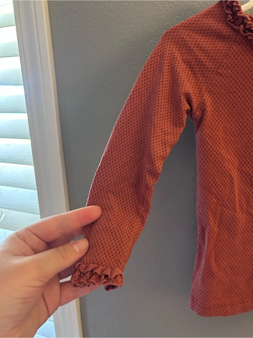 Matilda Jane little girls Burnt Orange Long Sleeve Shirt